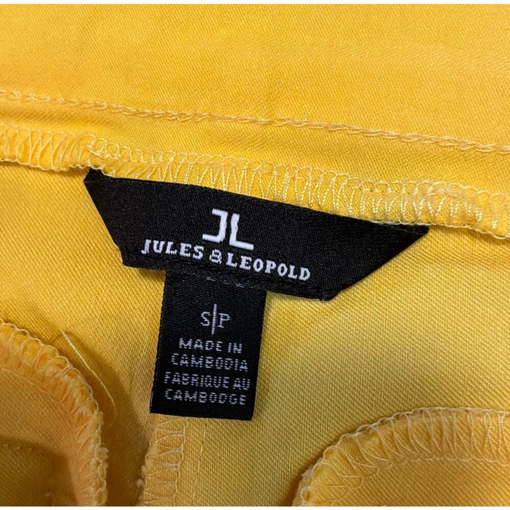 Jules & Leopold Cropped Yellow Pants sz S - Picture 4 of 4